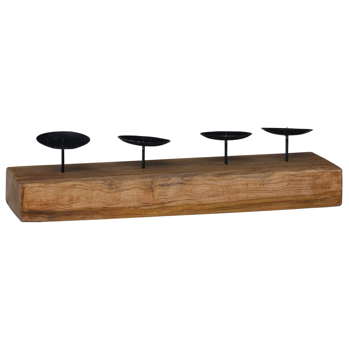 Vidaxx bougeoir naturel 50 x 15 x 10 cm bois de teck massif
