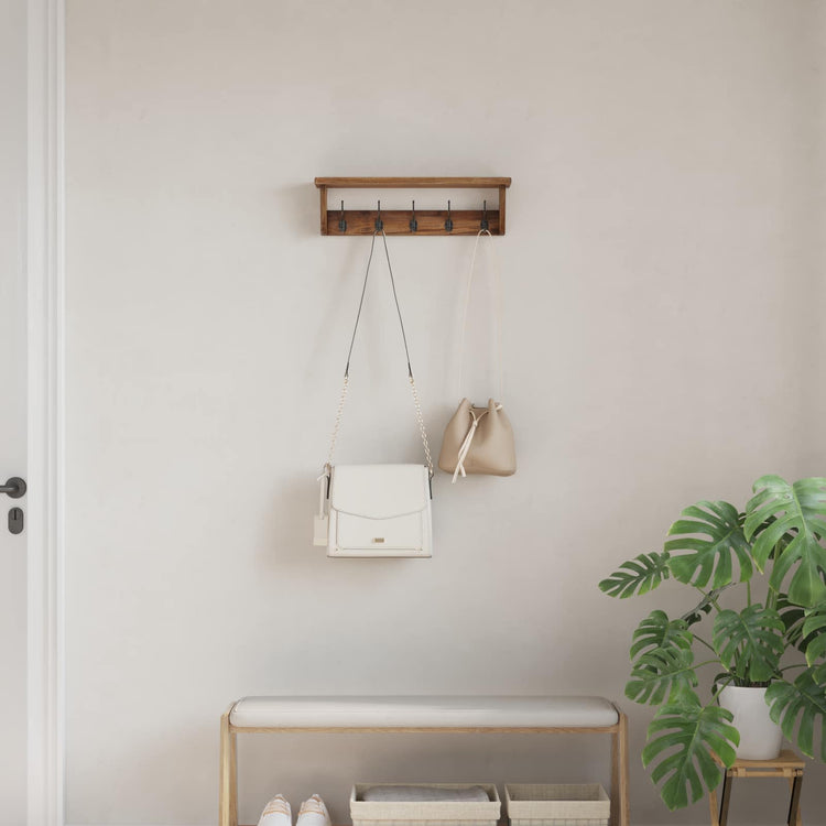Vidaxx suspension marron 50 x 10 x 14 cm bois d'acajou massif