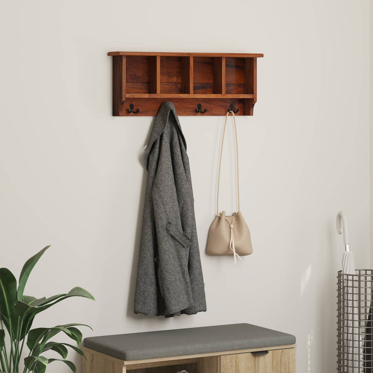 Vidaxx suspension marron 70 x 11 x 27 cm bois d'acajou massif