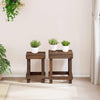Vidaxx support pour plantes 2 pcs marron 70 x 11 x 27 cm acajou