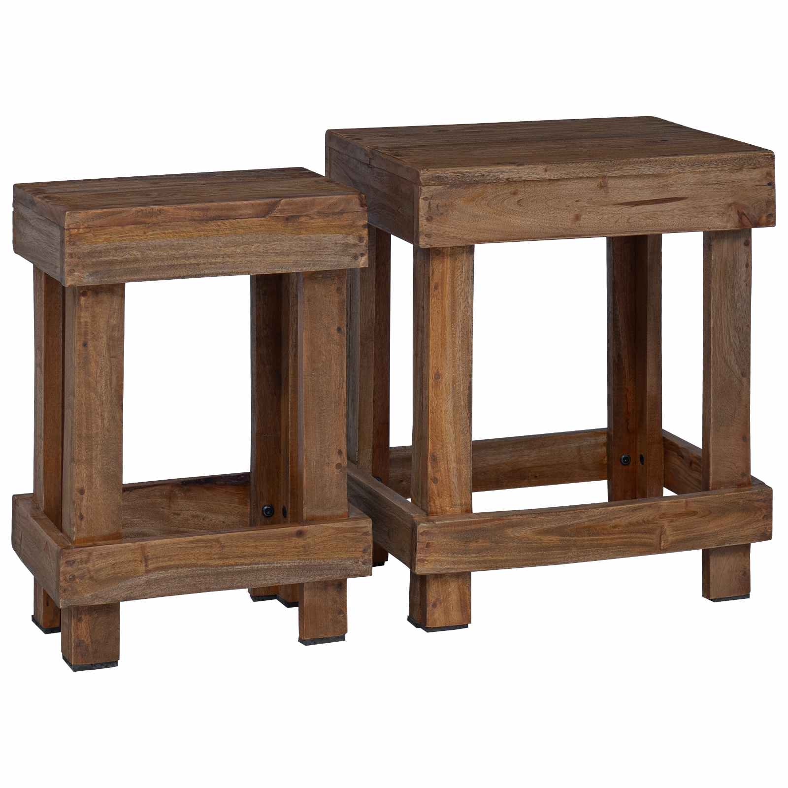 Vidaxx support pour plantes 2 pcs marron 70 x 11 x 27 cm acajou
