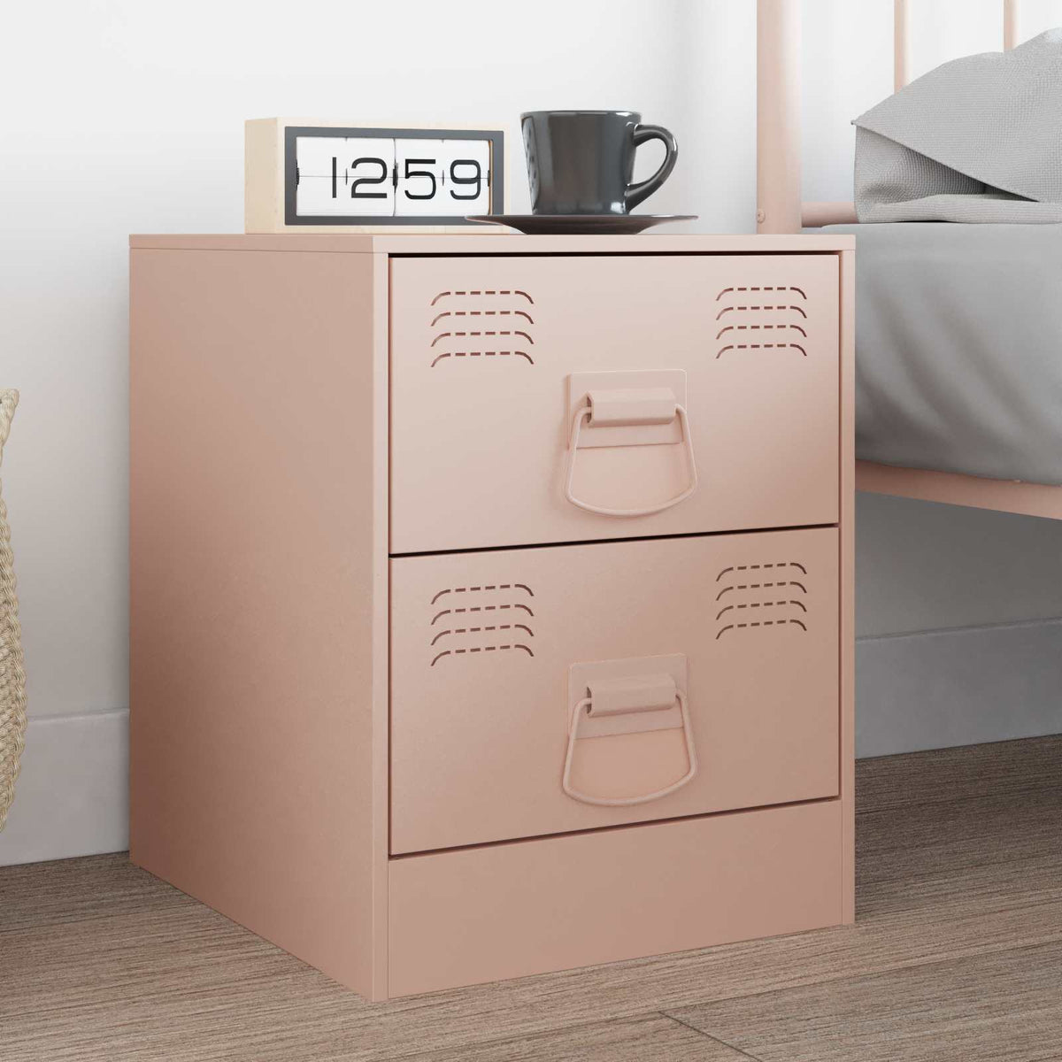 Vidaxxl poignées d'armoire 12 pcs rose 85 x 45 mm métal