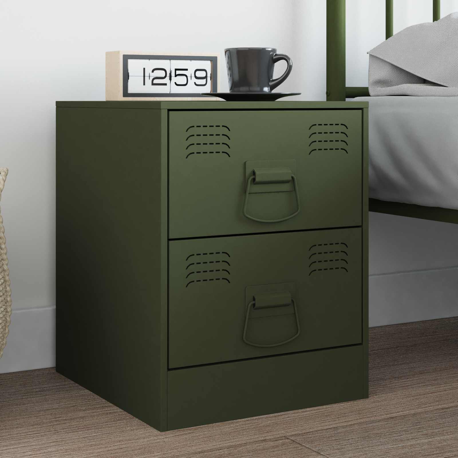Vidaxxl poignées d'armoire 12 pcs gris 85 x 45 mm métal