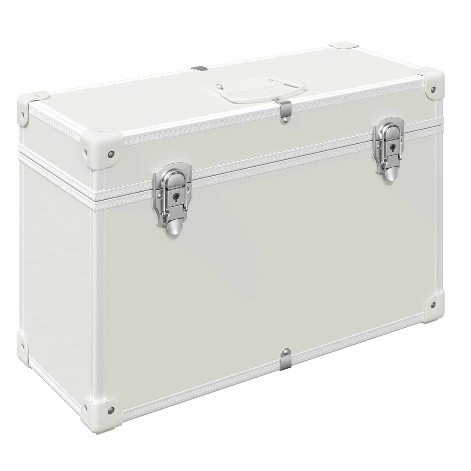 Vidaxxl poignées d'armoire 2 pcs blanc 85 x 45 mm métal