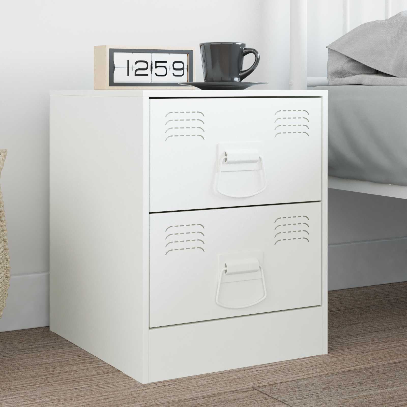 Vidaxx poignées d'armoire blanc 85 x 45 mm métal