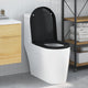 Vidaxx abattant de toilette noir 48 x 36,5 x 4,5 cm polypropylène