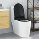 Vidaxx abattant de toilette réglable noir 50 x 36,5 x 5 cm polypropylène
