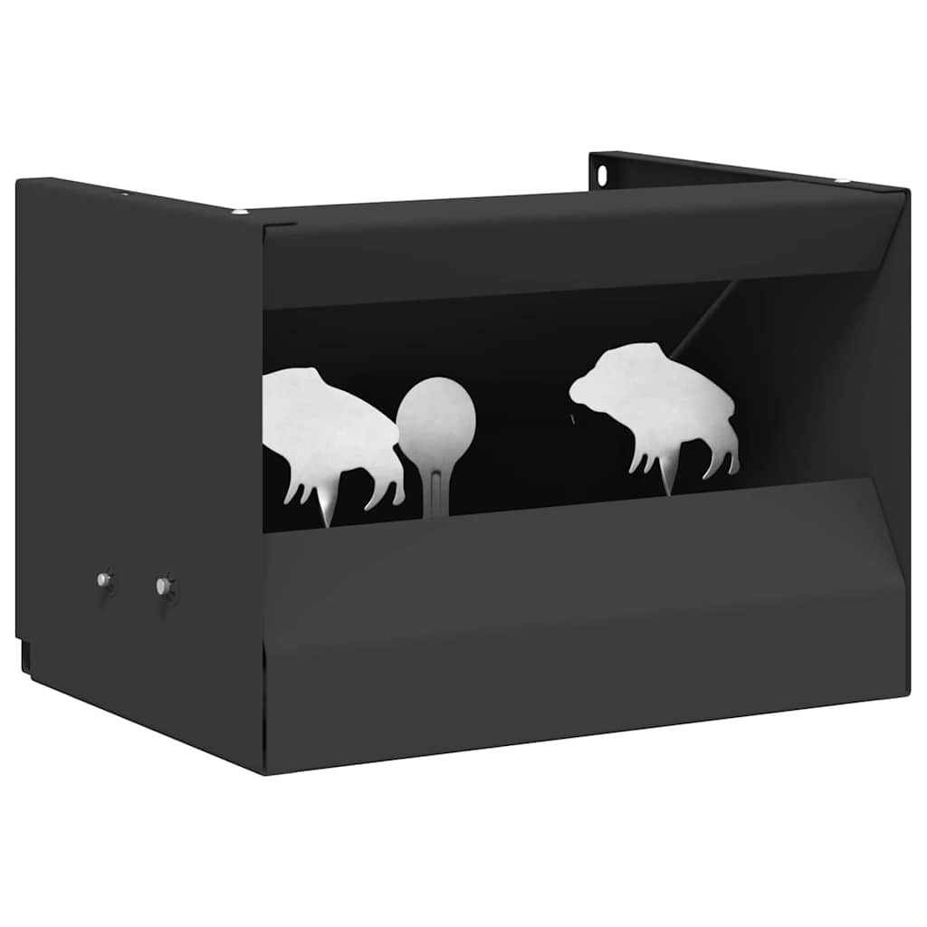 Vidaxx boîte d'escalier à billes noir 29 x 22 x 20 cm en acier
