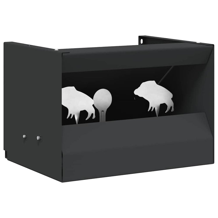 Vidaxx boîte d'escalier à billes noir 29 x 22 x 20 cm en acier