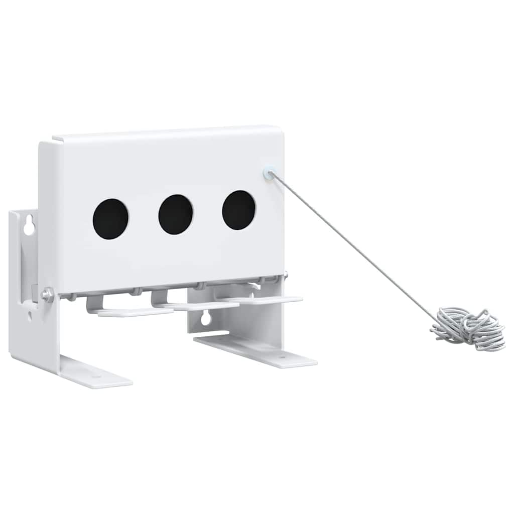Vidaxl cible démontable biathlon blanc 18 x 14,5 x 16 cm acier