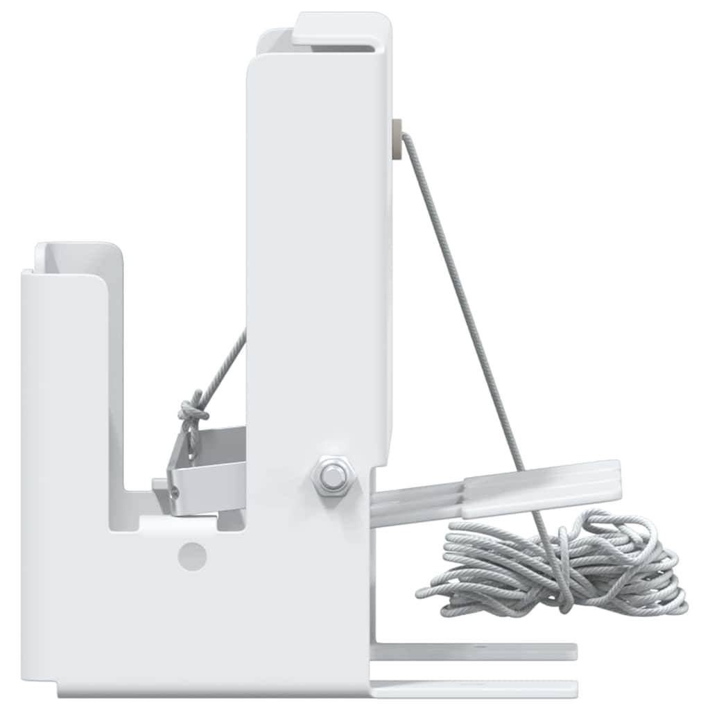 Vidaxl cible démontable biathlon blanc 18 x 14,5 x 16 cm acier