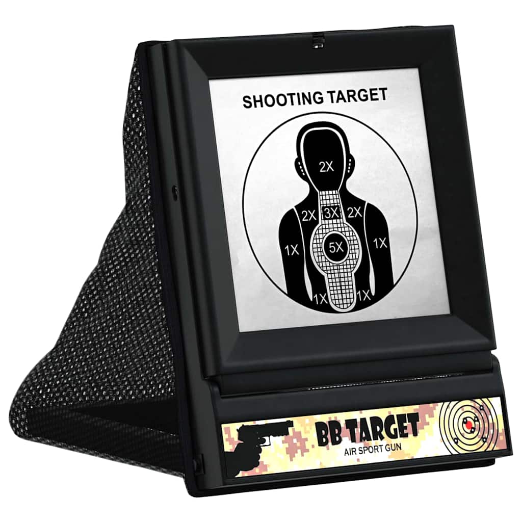 Vidaxl cible airsoft noir 19 x 26 x 25 cm en plastique