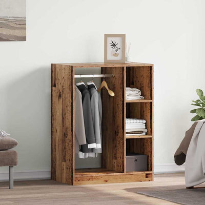 VidaXL armoire avec étagère avec rangement vieux bois 77 x 48 x 102 cm