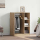 VidaXL armoire avec étagère avec rangement chêne artisanal 77 x 48 x 102 cm