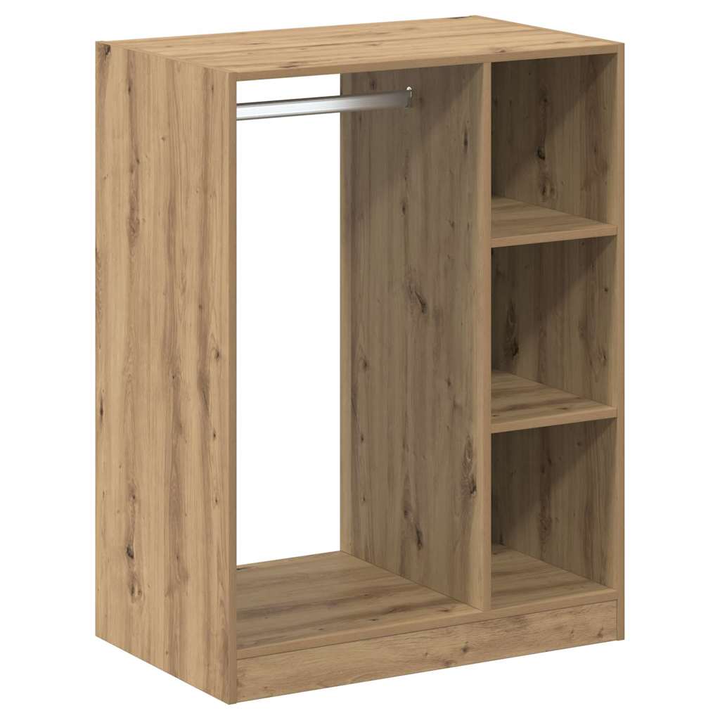 VidaXL armoire avec étagère avec rangement chêne artisanal 77 x 48 x 102 cm