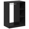 VidaXL armoire avec étagère avec rangement chêne noir 77 x 48 x 102 cm