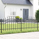 Vidaxx clôture de jardin gris 240 x 115 cm en acier thermolaqué