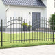 Vidaxx clôture de jardin gris 240 x 140 cm en acier thermolaqué