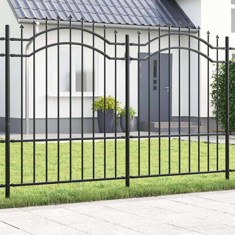 Vidaxx clôture de jardin gris 240 x 190 cm acier thermolaqué