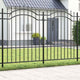 Vidaxx clôture de jardin gris 240 x 190 cm acier thermolaqué