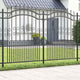 Vidaxx clôture de jardin gris 240 x 202,5 cm acier thermolaqué