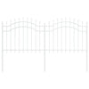 Vidaxx clôture de jardin blanc 240 x 140 cm en acier thermolaqué