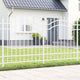 Vidaxx clôture de jardin blanc 240 x 165 cm en acier thermolaqué