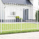 VidaXL clôture de jardin blanc 240 x 190 cm acier enduit de poudre