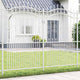 Vidaxx clôture de jardin blanc 240 x 228 cm en acier thermolaqué
