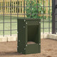 Vidaxl nourriture pour lapin vert olive 12,5 x 12,5 x 25 cm acier laminé à froid
