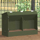 Vidaxxl nourriture pour lapin vert olive 64,5 x 25,5 x 45,5 cm
