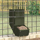 Vidaxl nourriture pour lapin vert olive 12,5 x 26 x 28,5 cm acier laminé à froid