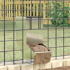 Vidaxl nourriture pour lapin argent 12,5 x 26 x 28,5 cm acier galvanisé
