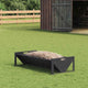 Vidaxxl mangeoire pour bétail noir 108 x 50 x 28 cm acier laminé à froid