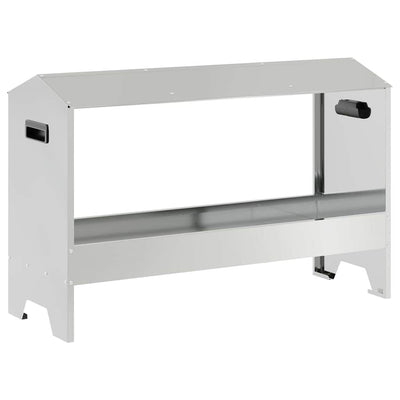 Vidaxl mangeoire à poulets argent 81 x 32 x 53,5 cm acier galvanisé