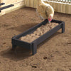Vidaxl mangeoire à poulets noir 80 x 28 x 13,5 cm acier laminé à froid