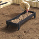 Vidaxl mangeoire à poulets noir 80 x 28 x 13,5 cm acier laminé à froid