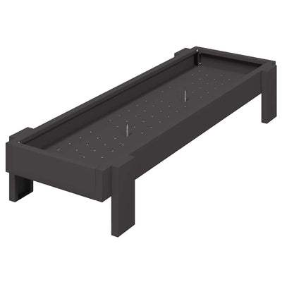Vidaxl mangeoire à poulets noir 80 x 28 x 13,5 cm acier laminé à froid