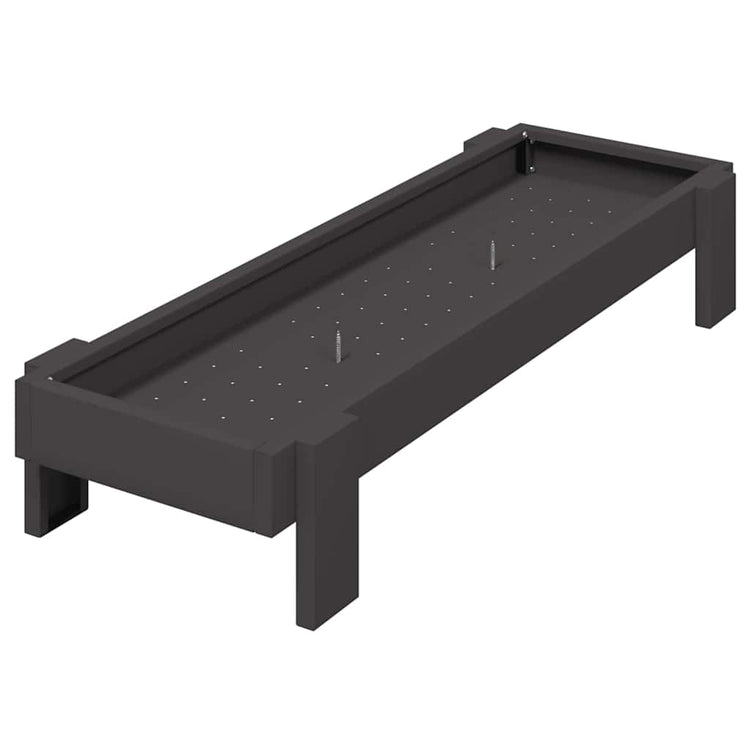 Vidaxl mangeoire à poulets noir 80 x 28 x 13,5 cm acier laminé à froid