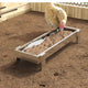 Vidaxl mangeoire à poulets argent 80 x 28 x 13,5 cm acier galvanisé
