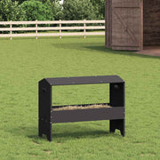Vidaxxl mangeoire pour bétail noir 79 x 35 x 62 cm acier laminé à froid - afbeelding 1