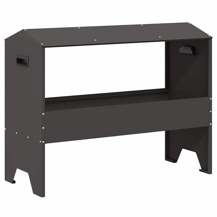 Vidaxxl mangeoire pour bétail noir 79 x 35 x 62 cm acier laminé à froid
