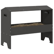 Vidaxxl mangeoire pour bétail noir 79 x 35 x 62 cm acier laminé à froid - afbeelding 3