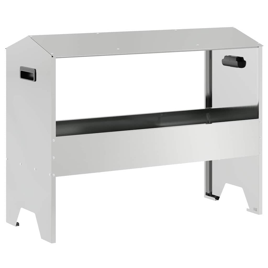 Vidaxl mangeoire pour bétail argent 79 x 35 x 62 cm acier galvanisé