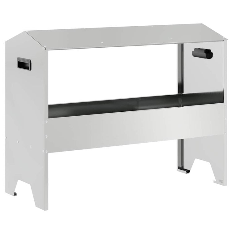 Vidaxl mangeoire pour bétail argent 79 x 35 x 62 cm acier galvanisé