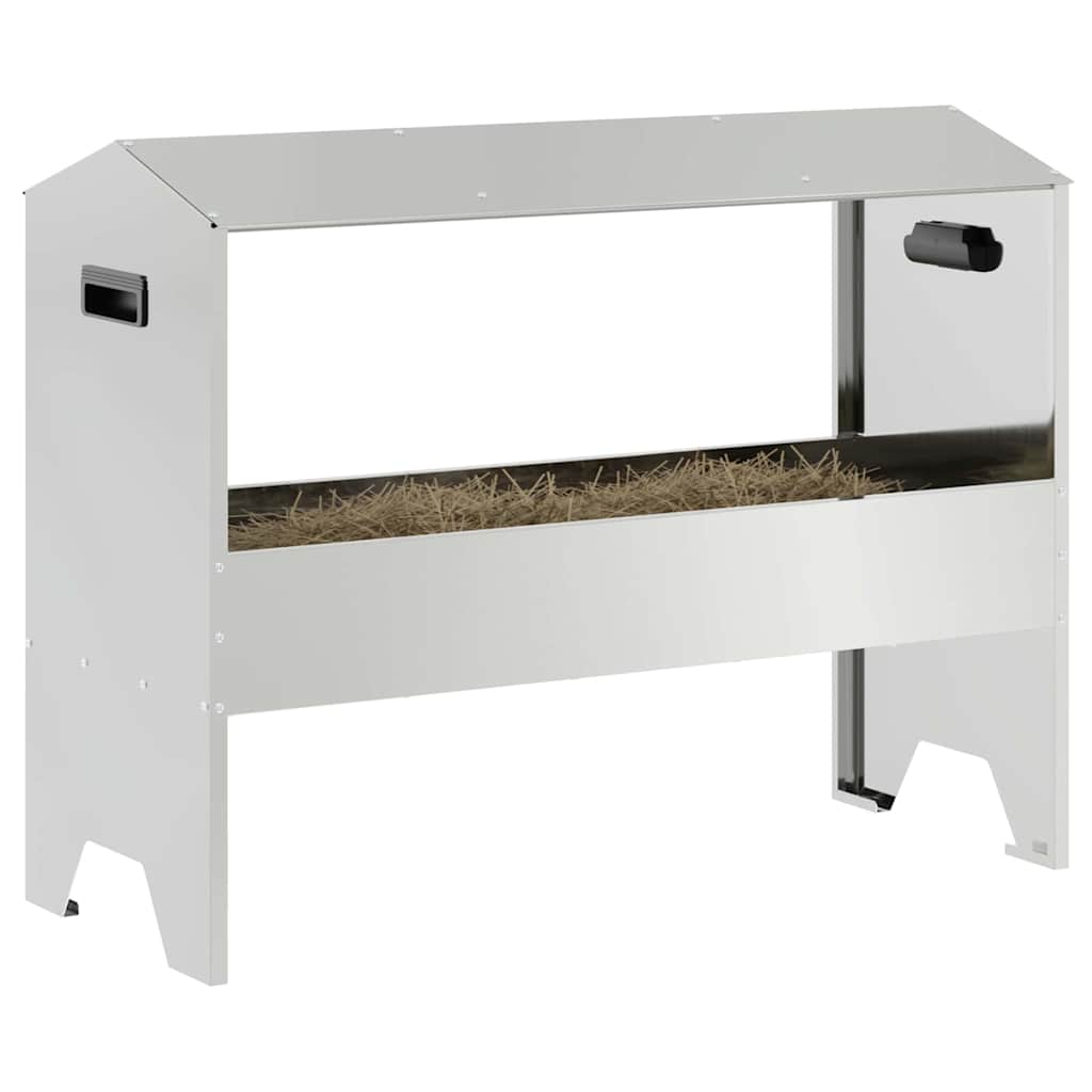 Vidaxl mangeoire pour bétail argent 79 x 35 x 62 cm acier galvanisé