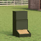Vidaxx nourriture pour porcs vert olive 55 x 38 x 76 cm acier laminé à froid