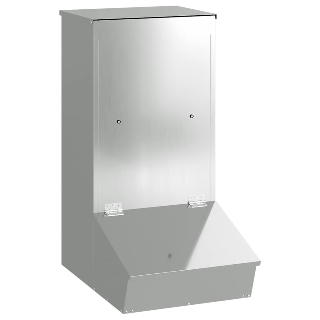 Vidaxx nourriture pour porcs argent 55 x 38 x 76 cm en acier galvanisé