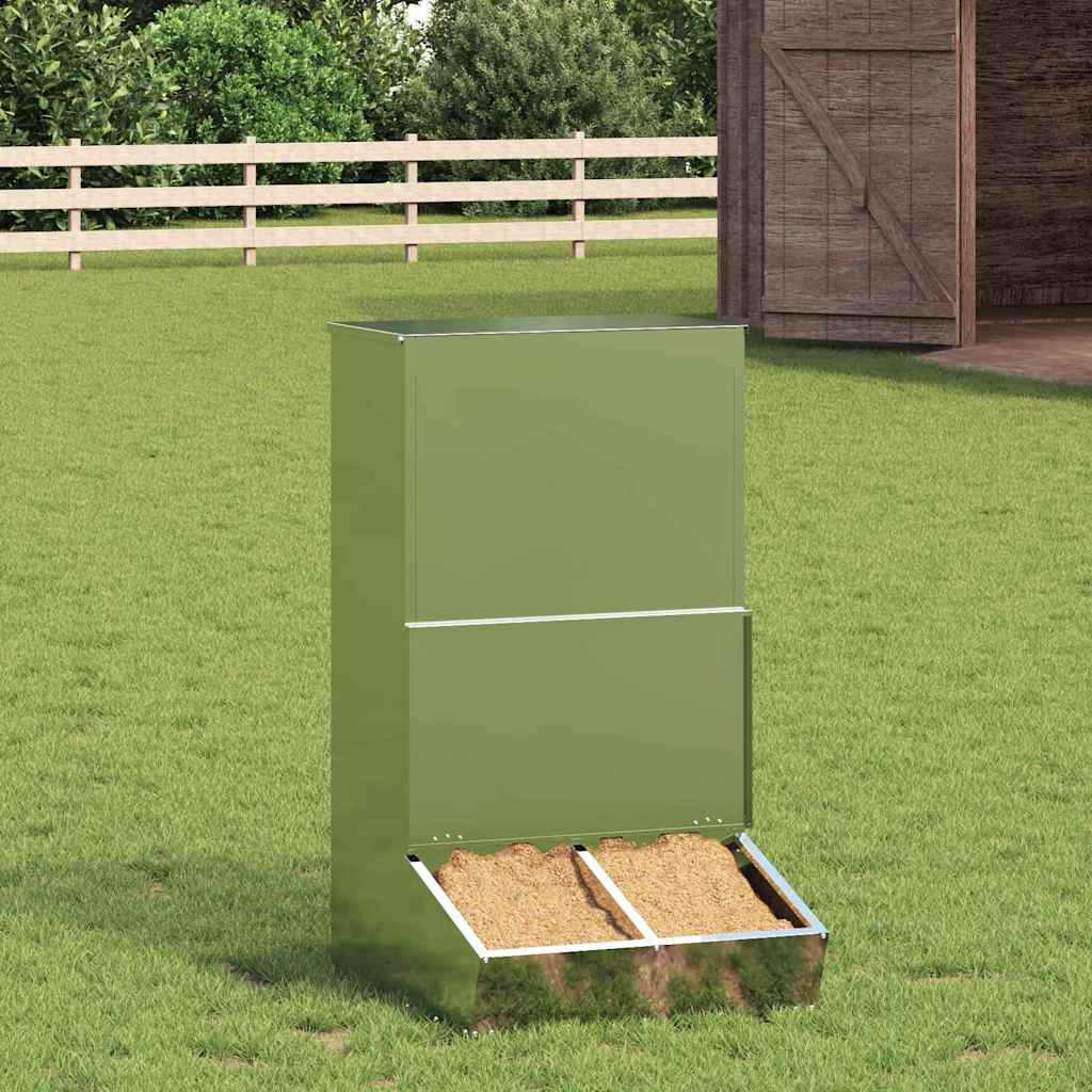 Vidaxx nourriture pour porcs argent 55 x 51 x 91,5 cm en acier galvanisé