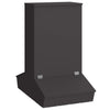 Vidaxx nourriture pour porcs noir 82 x 51 x 91,5 cm acier laminé à froid